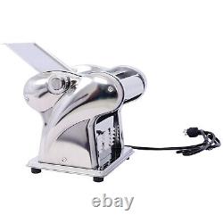 Electric Pasta Maker Noodle Machine 8 Gear Dough Roller Stainless Steel Dual Use