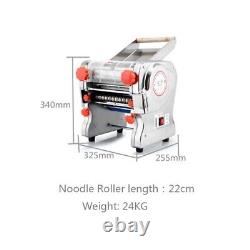 Electric Pasta Maker Noodle Machine Dumpling Skin Roller Steel Commercial Home