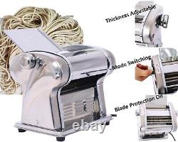 Electric Pasta Maker Noodle Maker Dough Roller 8 Thickness, One Blade 2.5mm Round