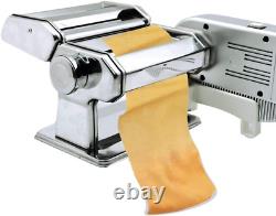 Electric Ravioli Pasta Maker with Motor Automatic Pasta Machine with Hand Crank