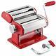 Gourmex Stainless Steel Manual Pasta Maker Machine With Adjustable Thickness