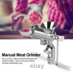 Hand Manual Meat Grinder Mincer Stuffer Sausage Pasta Filler Maker Machine Table