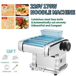 Household 220V Noodle Pasta Maker Dumpling Wrapper Stainless Steel Electric New