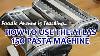 How To Use Marcato Atlas 150 Pasta Machine L Foodie Avenue