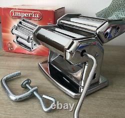 Imperia Italian Dpuble Cutter Pasta Maker Machine Stainless Steel SP150