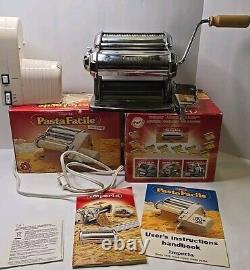 Imperia Pasta Facile Ravioli Machine & Motor iPasta Made Italy With Boxes Books