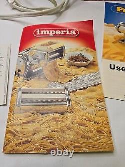 Imperia Pasta Facile Ravioli Machine & Motor iPasta Made Italy With Boxes Books