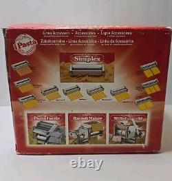 Imperia Pasta Facile Ravioli Machine & Motor iPasta Made Italy With Boxes Books