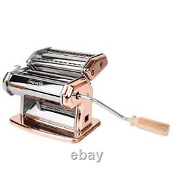 Imperia Pasta Maker Machine Copper Made in Italy Heavy Duty Steel Construct
