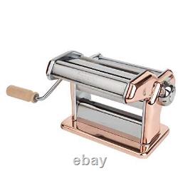 Imperia Pasta Maker Machine Copper Made in Italy Heavy Duty Steel Construct