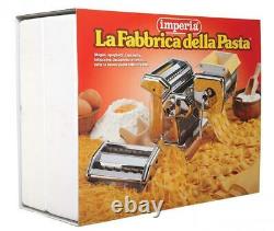 Imperia Pasta Maker Machine- Deluxe 11 Piece Set w Machine, Attachments