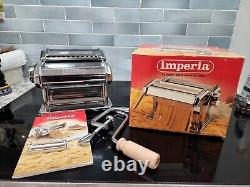 Imperia Pasta Maker Machine Model SP-150 Made in Italy Heavy Duty Steel