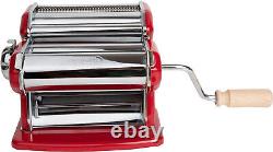 Imperia Pasta Maker Machine, Red, Made in Italy Heavy Duty Steel Construction