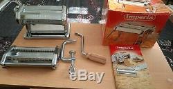 Imperia Pasta Maker Machine SP150 Stainless Steel, Genuine Italy made, NEVER USED