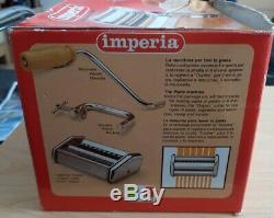 Imperia Pasta Maker Machine SP150 Stainless Steel, Genuine Italy made, NEVER USED