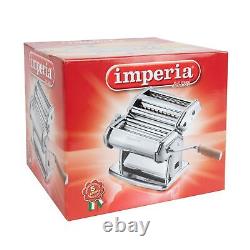 Imperia Pasta Maker Machine, White, Made in Italy- Heavy Duty Steel Construct