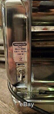 Imperia Restaurant Electric Pasta Machine Maker RMN 220V With 3 Attachments