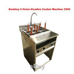 Intbuying Desktop 6 Holes Noodles Cooker Machine 220V 6KW 30A