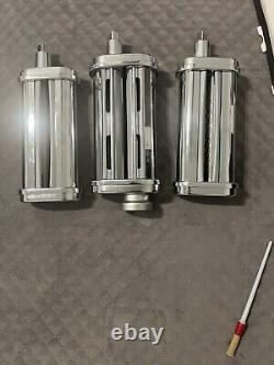 KitchenAid Attachment 3-Piece Pasta Roller Cutter Set Made in Italy Open Box New