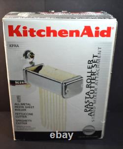 KitchenAid Stand Mixer Attachment 3Pc Pasta Roller & Cutter Set KPRA NEW