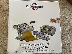 Kuchenprofi Germany Pasta Machine with Cutter, Hand Crank & other sets-New