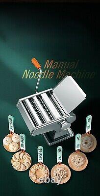 Linguine Pasta Maker Noodle Spaghetti Manual Stainless Steel Press Machine NEW
