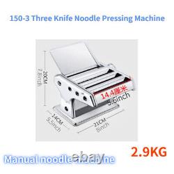 Manual Cutter Fresh Spaghetti Roller Dumpling Skin Noodle Maker Machine Pasta