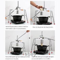 Manual Noodle Maker Pasta Press Machine with 9 Moulds Spaghetti Maker Household