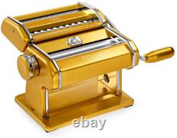 Marcato 8320Gd Atlas 150 Pasta Machine, Made In Italy, Gold, Includes Cutter, Ha