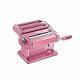 Marcato Atlas Hand Crank Pasta Machine Pink With Pasta Cutter