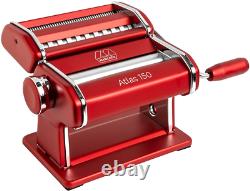 Marcato Atlas Light Alloy 150 Pasta Maker Machine, Red