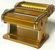 Marcato Atlas Pasta Machine Stainless Steel Gold Italy With Hand Crank