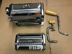 Marcato Atlas Wellness Pasta Maker s/s Machine, Two Part, no Motor. Made in Italy