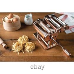 Marcato Pasta Machine, lasagna, fettuccine, & tagliolini. Italy Copper Steel