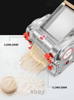 New Electric Noodles Machine Pasta Maker Dough Roller with 2.5mm Round Cutter