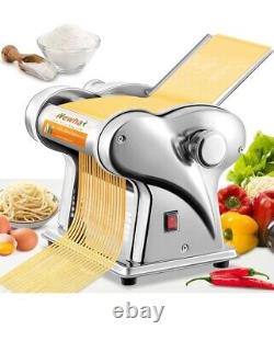 Newhai Electric Pasta Maker Machine, Noodle Press Roller Stainless Steel