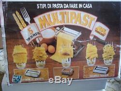 Nib Marcato Multipast Set Machine Makes 5 Kinds Of Pasta + Dough Accessories