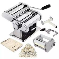 Noodle Machine Pasta Maker 251716cm Manual Making Sliver Stainless Steel
