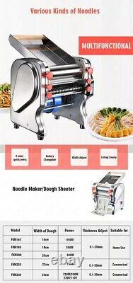 Noodle pasta maker machine with changeable dough roller and blade electric