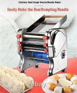 Noodle pasta maker machine with changeable dough roller and blade electric