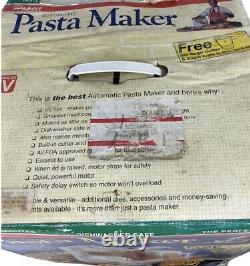 Open Box Popeil Automatic Pasta Maker Machine Recipe Book Accessories Dyes
