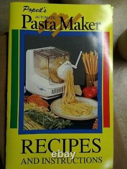 POPEIL P400 RONCO Automatic Pasta Maker Machine 24 Dies Accessories + Book