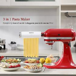 Pasta Maker Attachment for Kitchenaid Stand Mixer, Cofun 3 in 1 Pasta Machine As