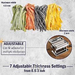 Pasta Maker Machine 150 Roller Pasta Maker 7 Adjustable Thickness Settings 2