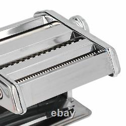 Pasta Maker Machine Adjustable Settings Removable Blade Manual Noodle Machine US