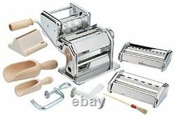 Pasta Maker Machine- Deluxe 11 Piece Set w Machine, Attachments, Recipes and