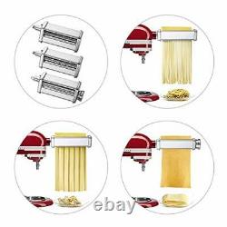 Pasta Maker Machine for Kitchenaid Mixer Attachments with 3 Pieces Pasta Roll