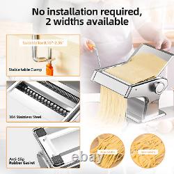 Pasta Maker, VTVTKK Manual Hand Press, Noodle Maker Machine with 9 Adjustable Th