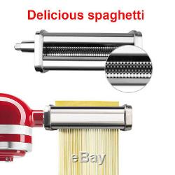 Pasta Roller Cutter Attachment For Kitchenaid Noodle Maker Spaghetti Machine