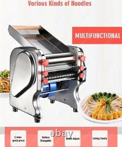 Pasta maker machine with changeable dough roller and blade electric